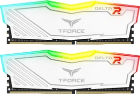 TeamGroup T-Force Delta RGB weiß UDIMM 8GB Kit, DDR4-3000, CL16-18-18-38