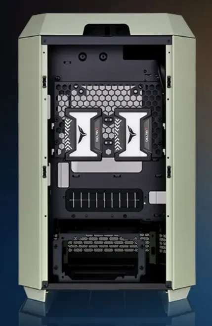 Thermaltake The Tower 300 Matcha Green, grün, Glasfenster