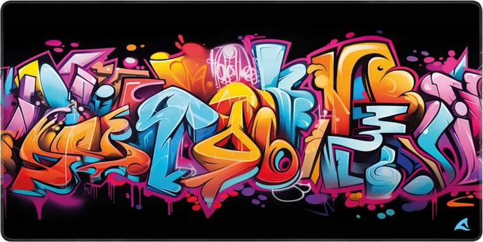 Sharkoon Skiller SGP40 D13, Mouse Mat, 1000x500mm, Graffiti mehrfarbig