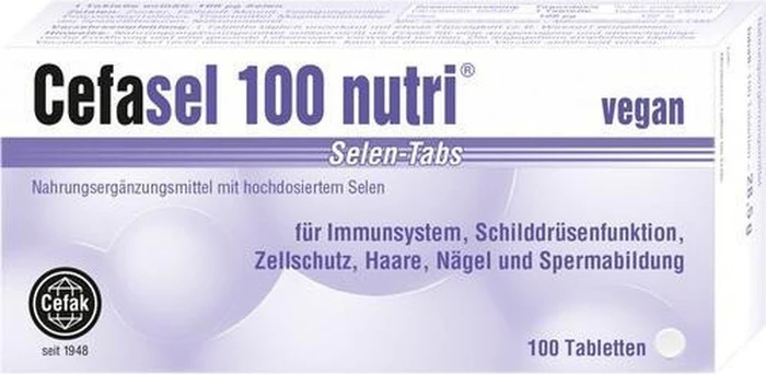 Cefak Cefasel 100 nutri Selen-Tabs, 100 Stück