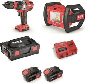 Flex DD 2G 18.0-EC/5.0 Set Akku-Bohrschrauber inkl. L-Boxx + 2 Akkus 5.0Ah