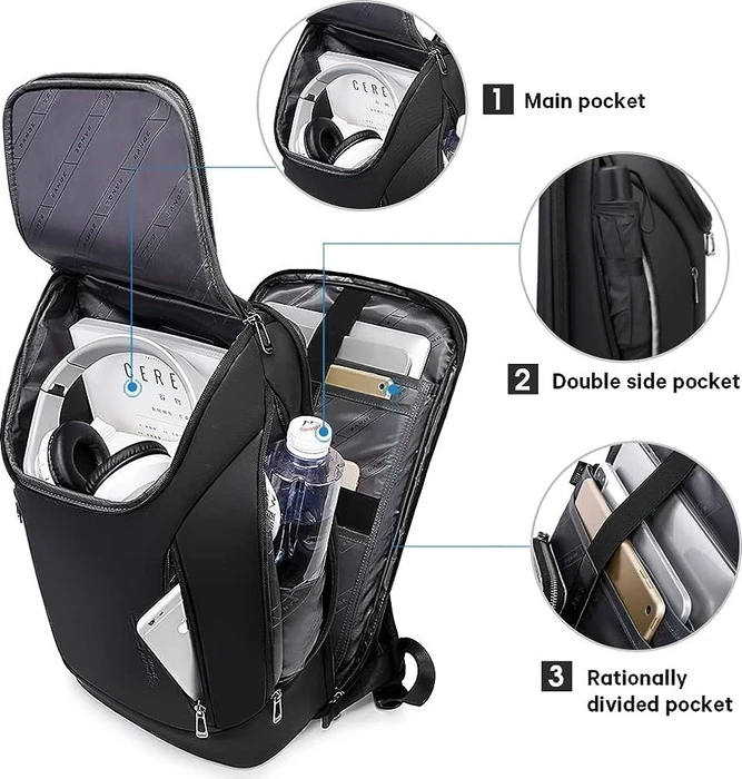 BanGe Business Smart 15.6" Notebook-Rucksack, schwarz