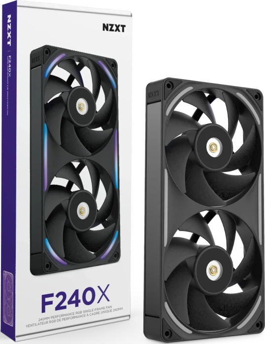 NZXT F Series F280X, schwarz, 2x 140mm
