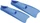 Beco Gummi Flossen blau