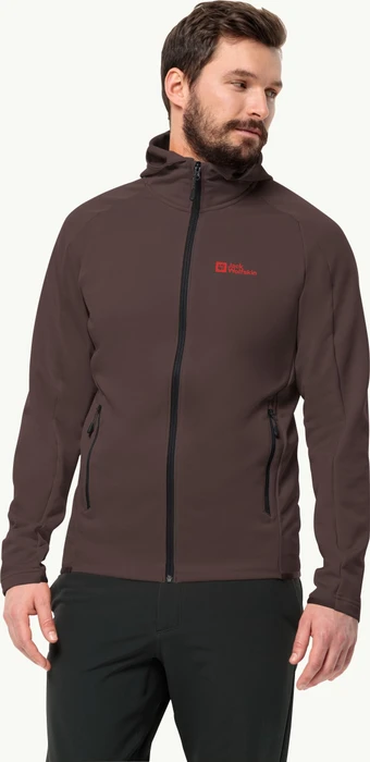 Jack Wolfskin Alpgrat Hooded FZ Jacke red earth (Herren)