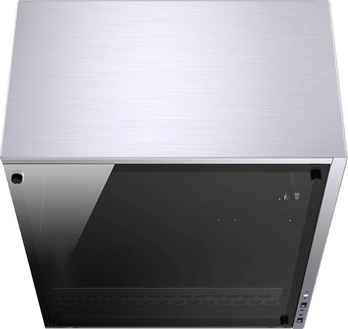 Jonsbo C5, silber, Glasfenster