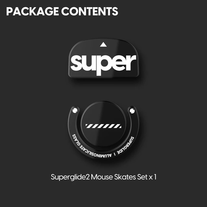 Pulsar Gaming Gears Superglide 2 für Logitech G Pro X Superlight, Mausgleiter, schwarz