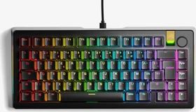 Glorious GMMK 3 Pro HE 75% Pre-built Gaming Keyboard, schwarz, LEDs RGB, Glorious Fox HE, USB, FR (GLO-KB-GMMK3-PRO-75-PB-HE-W-BLK-FR)