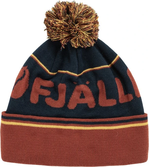 Fjällräven Pom Mütze autumn leaf/dark navy