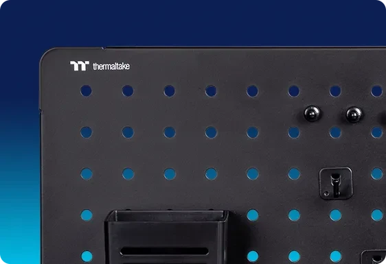 Thermaltake Gaming Desk Pegboard Tischerweiterung, Large, schwarz