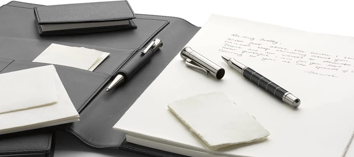 Graf von Faber-Castell Classic Anello Kugelschreiber schwarz/silber