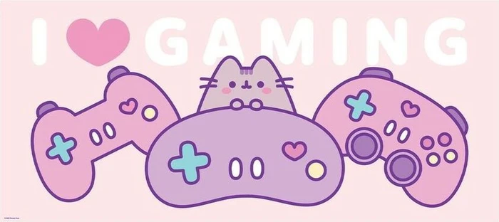 Pyramid International Pusheen Gaming Mousepad XXL, 900x400mm, I Love Gaming