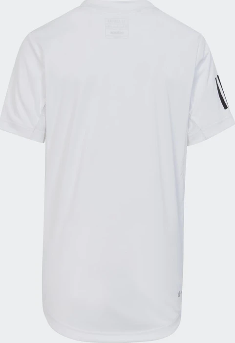 adidas Club Tennis 3-Streifen Funktionsshirt kurzarm weiß (Junior)
