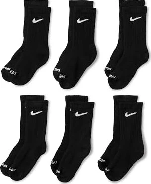 Nike NHB Dri-Fit Performance Basic Crew Socken schwarz, 6 Paare (Junior)