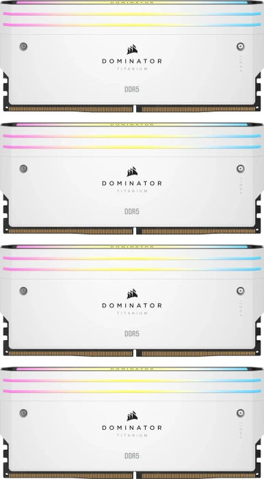 Corsair Dominator Titanium RGB weiß UDIMM 64GB Kit, DDR5-6000, CL36-36-36-76