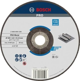 Bosch Professional A30TBF Expert for Metal Schleifscheibe, 180x4.8x22.23mm, 1 Stück