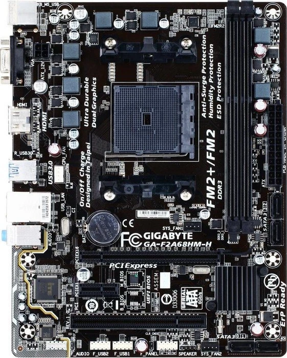 GIGABYTE GA-F2A68HM-H (AMD FM2+)