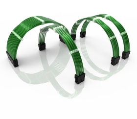 LinkUP PSU Cable Extension Kit, Metallic-Grün (PWR-EXTMOD-MTGN30)