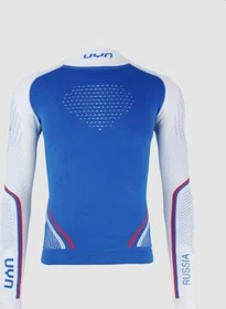 UYN Natyon Russia Kompressionsshirt langarm blau/weiß
