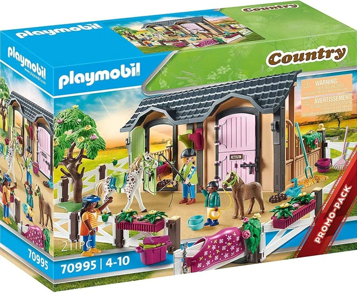 playmobil Country Reitunterricht mit Pferdeboxen