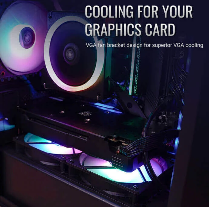 AeroCool Aero One Mini Frost, schwarz, Glasfenster