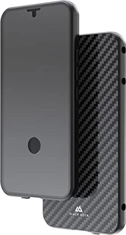 Black Rock 360° Glass Case für Samsung Galaxy S23 Carbon