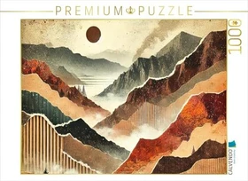 Calvendo Herbstzauber - Mystischer Wald als KI-generierte Collage auf HD-Leinwand und Puzzle