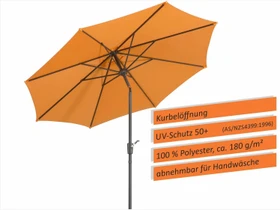 Schneider Harlem Sonnenschirm 270cm mandarine