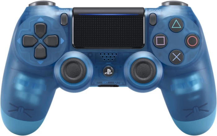 Sony DualShock 4 2.0 Controller wireless Crystal Edition transparent blau (PS4)