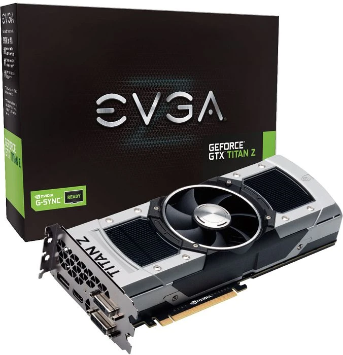 EVGA GeForce GTX Titan Z, 2x 6GB GDDR5, 2x DVI, HDMI, DP