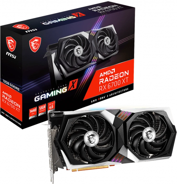 MSI Radeon RX 6700 XT Gaming X 12G, 12GB GDDR6, HDMI, 3x DP