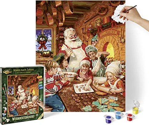 Schipper Arts & Crafts Malen nach Zahlen Weihnachtsbäckerei