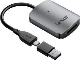 Lexar Professional CFexpress 2.0 Type A Single-Slot-Cardreader RW515, USB-C 3.1 [Stecker] (LRW515U-RNHNG)
