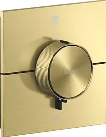 Hansgrohe Axor ShowerSelect ID eckig Thermostat für 2 Verbraucher brushed brass