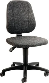 Bimos Unitec 2 Arbeitsdrehstuhl mit Rollen, Stoff, grau