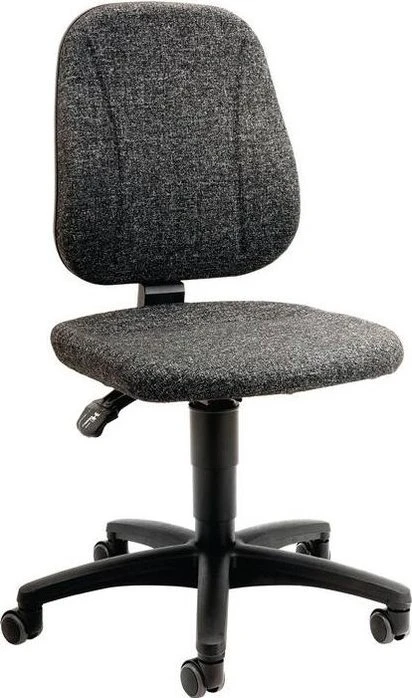 Bimos Unitec 2 Arbeitsdrehstuhl mit Rollen, Stoff, grau