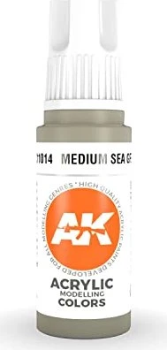 AK-Interactive 3rd Gen Acrylic Colors Acrylic Modelling Colors medium sea grey, 17ml