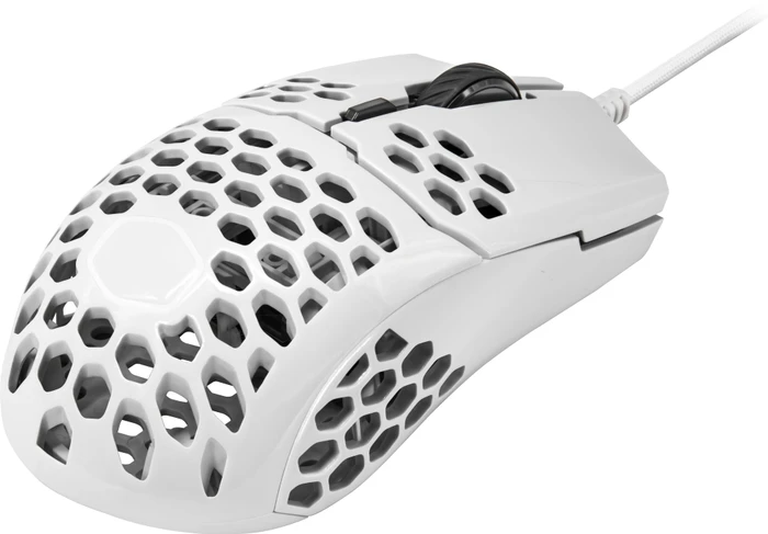 Cooler Master MasterMouse MM710 Gaming Maus weiß glänzend, USB
