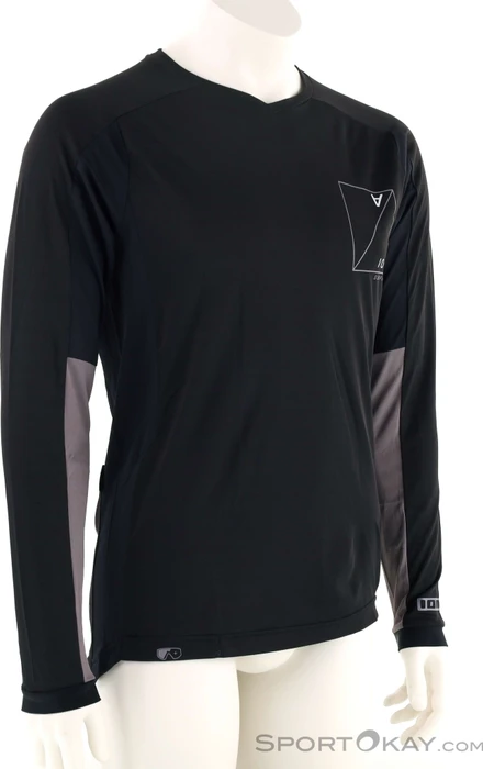 ION MTB Traze AMP AFT Trikot langarm schwarz (Herren)