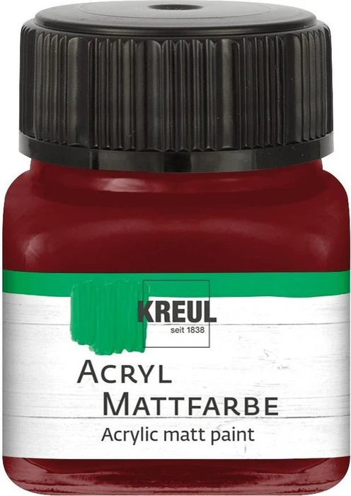 Kreul Acryl Mattfarbe, maron, 20ml