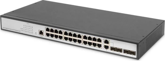 Digitus DN-80 Rackmount Gigabit Managed Switch, 24x RJ-45, 2x SFP, 2x RJ-45/SFP