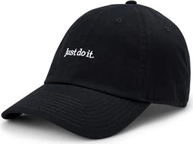 Nike Club unstrukturierte JDI Kappe schwarz/weiß
