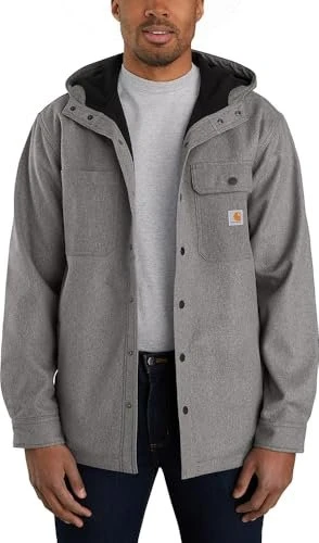 Carhartt Rain Defender Relaxed Fit Heavyweight Hooded Jacke black heather (Herren)