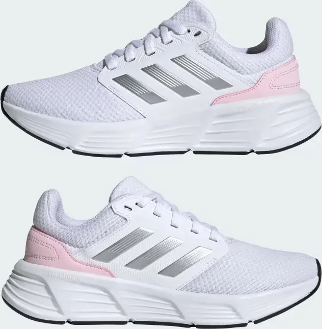 adidas Galaxy 6 cloud white/silver metallic/clear pink (Damen)