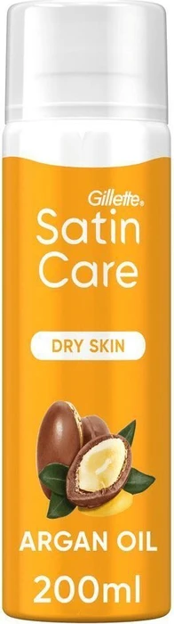 Gillette Satin Care Argan Oil Dry Skin Rasiergel, 200ml