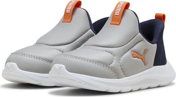 Puma Fun Racer 2 Sliptech gray echo/vermillion/puma navy (Junior)