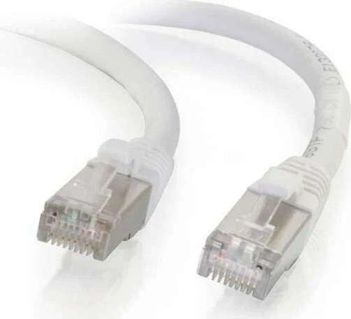 C2G Patchkabel, Cat6a, S/FTP, RJ-45/RJ-45, 2m, weiß