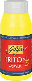 Kreul Solo Goya Triton S Acrylic Acrylfarbe, zitron, 750ml