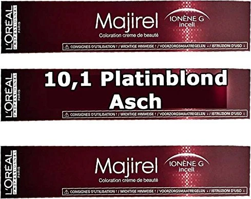 L'Oréal Majirel Haarfarbe 10.1 platinblond asch, 50ml