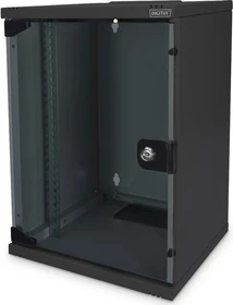 Digitus Professional DN-10 10" Wandschrank 9HE, Sicherheitsglastür, IP2X, schwarz, 300mm tief